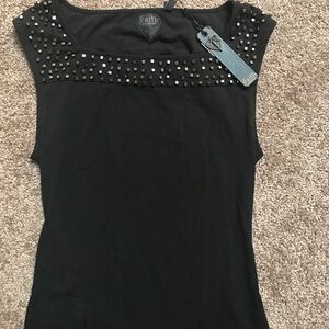 Long dress Faith Connexion Blk Barback w/sq neck